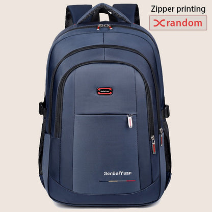 Spacious carry on backpack - adjustable shoulder straps, durable zipper closure, solid color design - perfect for travel, busine