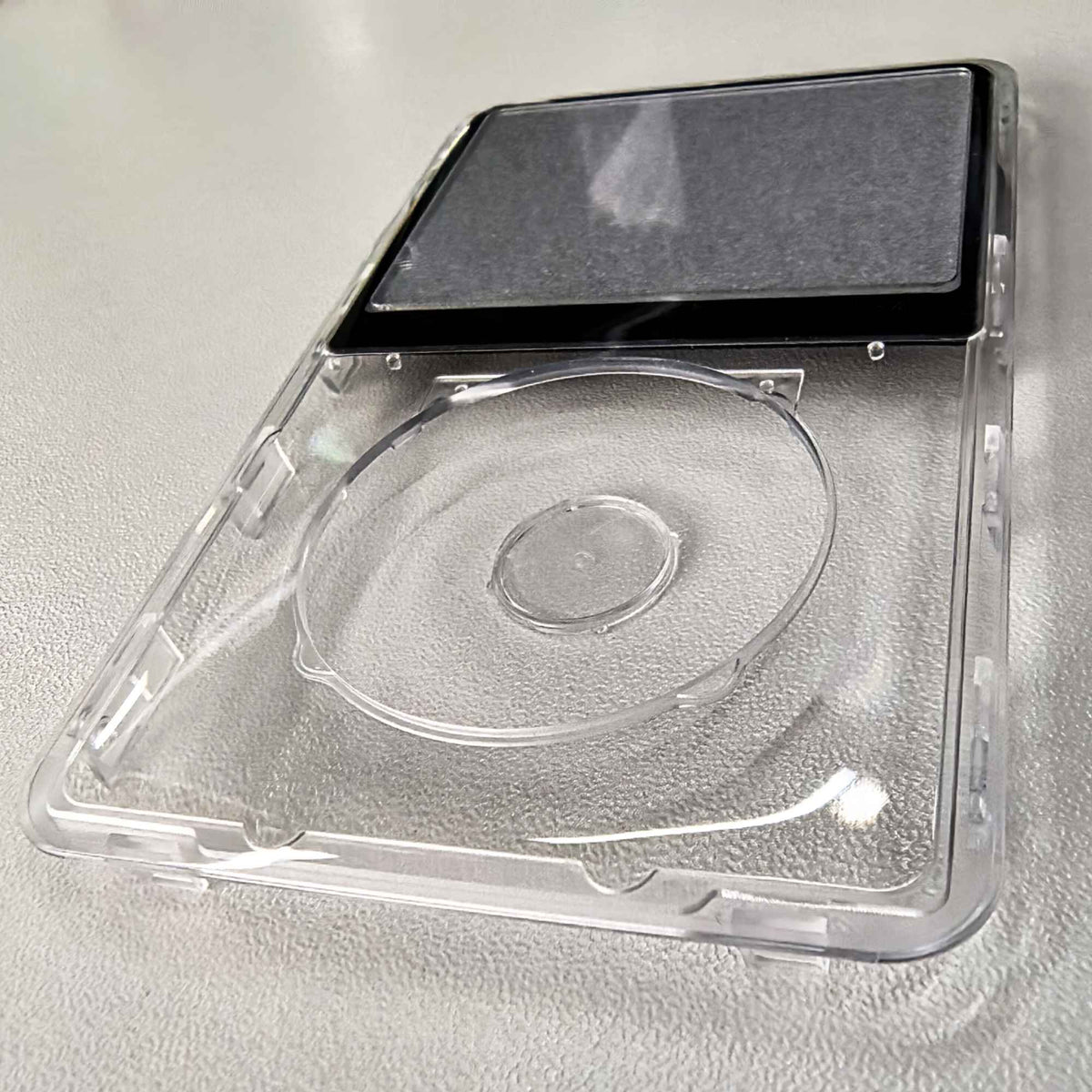 Clear Faceplate Transparent Front Housing Case with Clickwheel Flex Button Kit For iPod Classic 6th 7th Gen 80GB 120GB 160GB