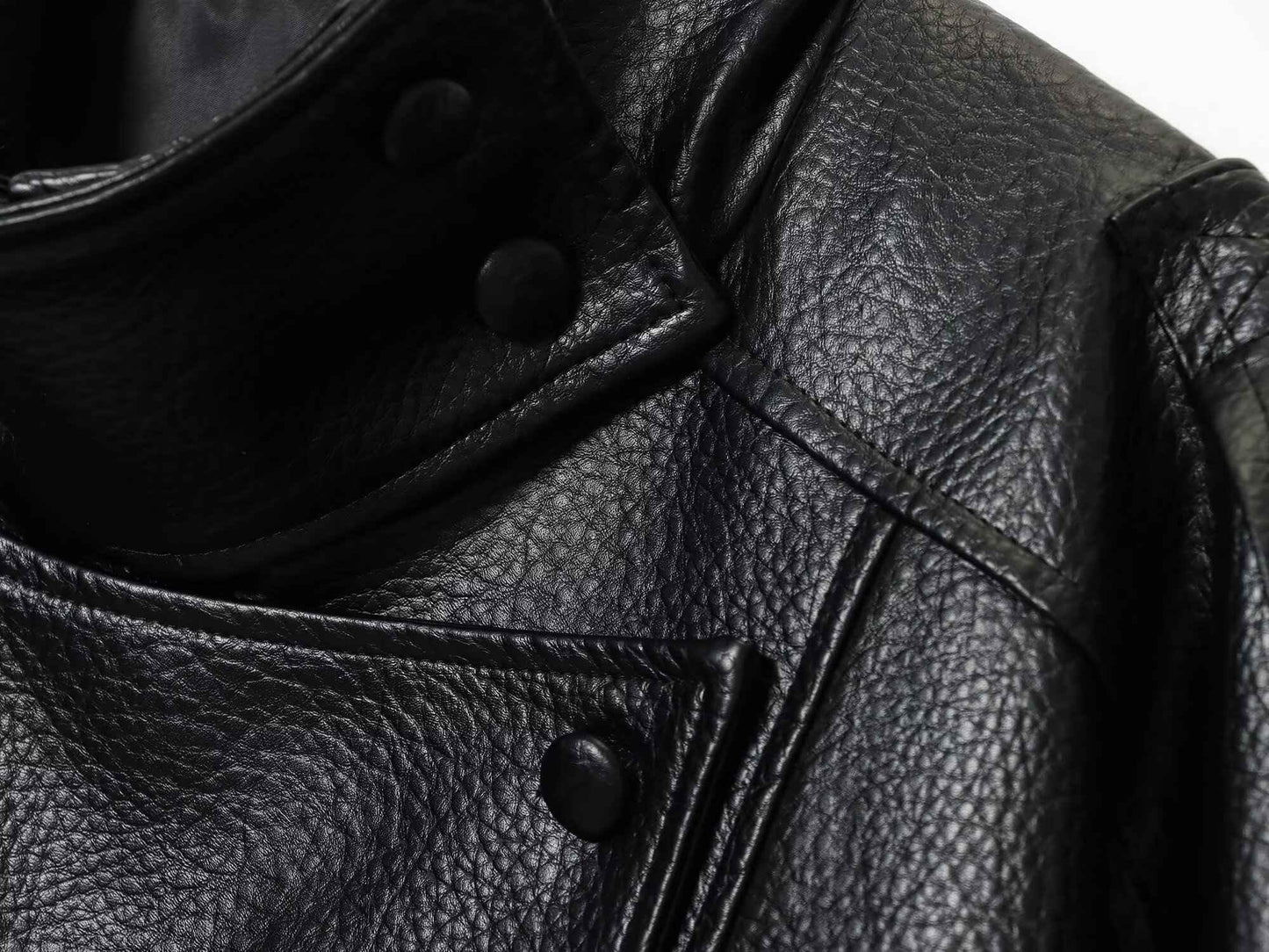 2025 autumn new women's casual fashion simple long sleeved faux leather long sleeved stand up collar leather jacket