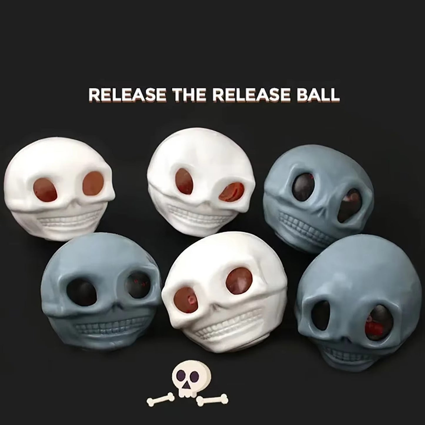 Halloween Horror Eyeball Squishy Toys - Soft Plastic Stress Balls, Novelty Fidget Gadgets, Perfect Party Favors, Gag Gifts