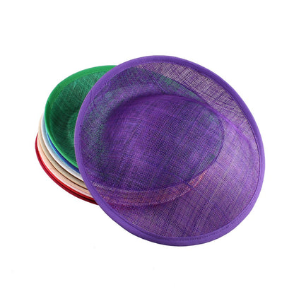 Base de casamento em sinamay de 25 cm, elegante fascinator de casamento para mulheres, acessórios de cabelo DIY, touca de noiva para chapéu de festa