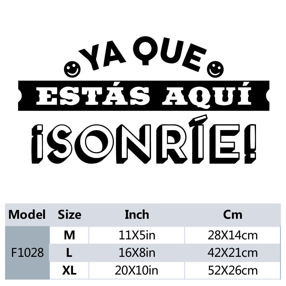 1 pc new Spanish sentence Wall Sticker Removable Wall Stickers Diy Wallpaper For Baby's Rooms Removable Decor Wall Decals