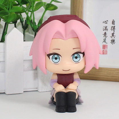 Nova Figura de Anime Naruto de 10CM Uzumaki Naruto Kakashi Uchiha Sasuke Itachi Brinquedos Fofos Q Figurals Modelo de Estatueta de Ação Presente