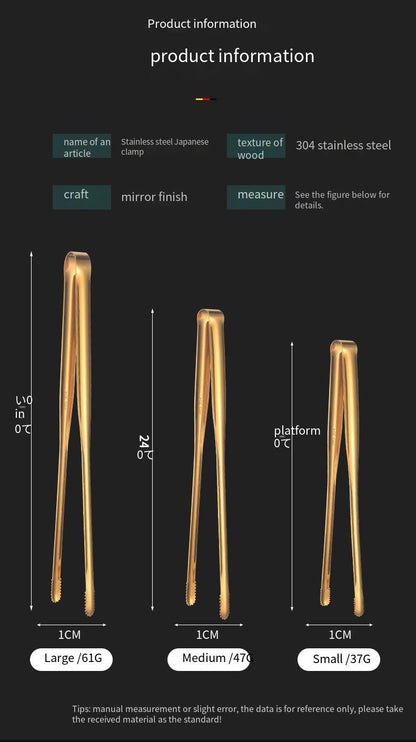 304 stainless steel barbecue tongs, extended barbecue tongs, steak tongs with teeth, food tongs