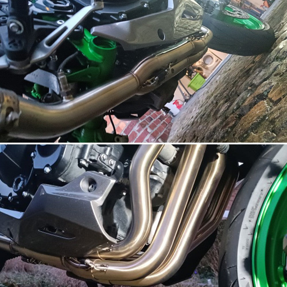 For Z900 Ninja 900 (2025-2026 Z900-SEstainless steel 2 oxygen sensor front exhaust, connected to the original car exhaust system