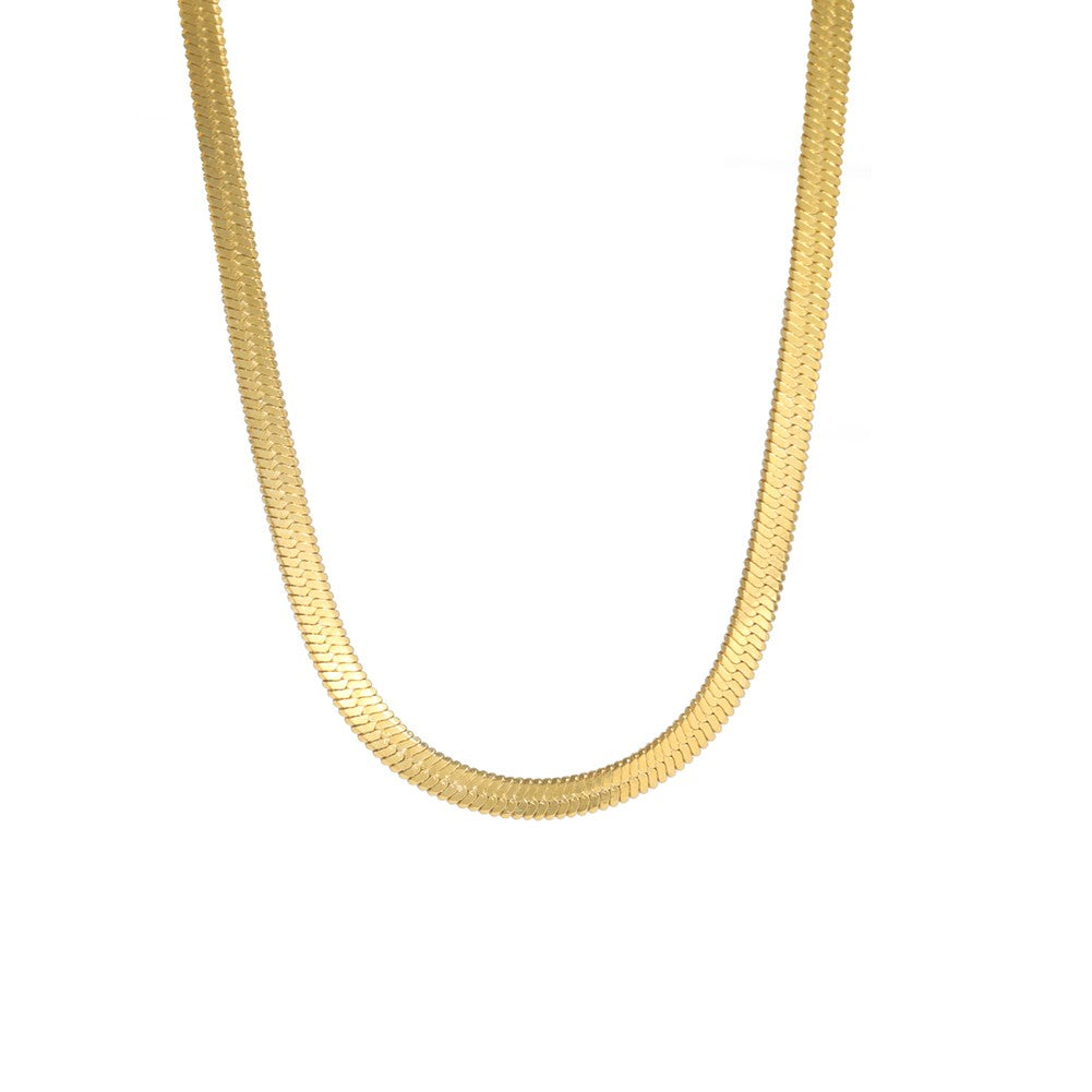 Colar Masculino Hip Hop Snake Chain Nova Moda Aço Inoxidável Cor Prata Acessórios de Joalheria Presente de Festa