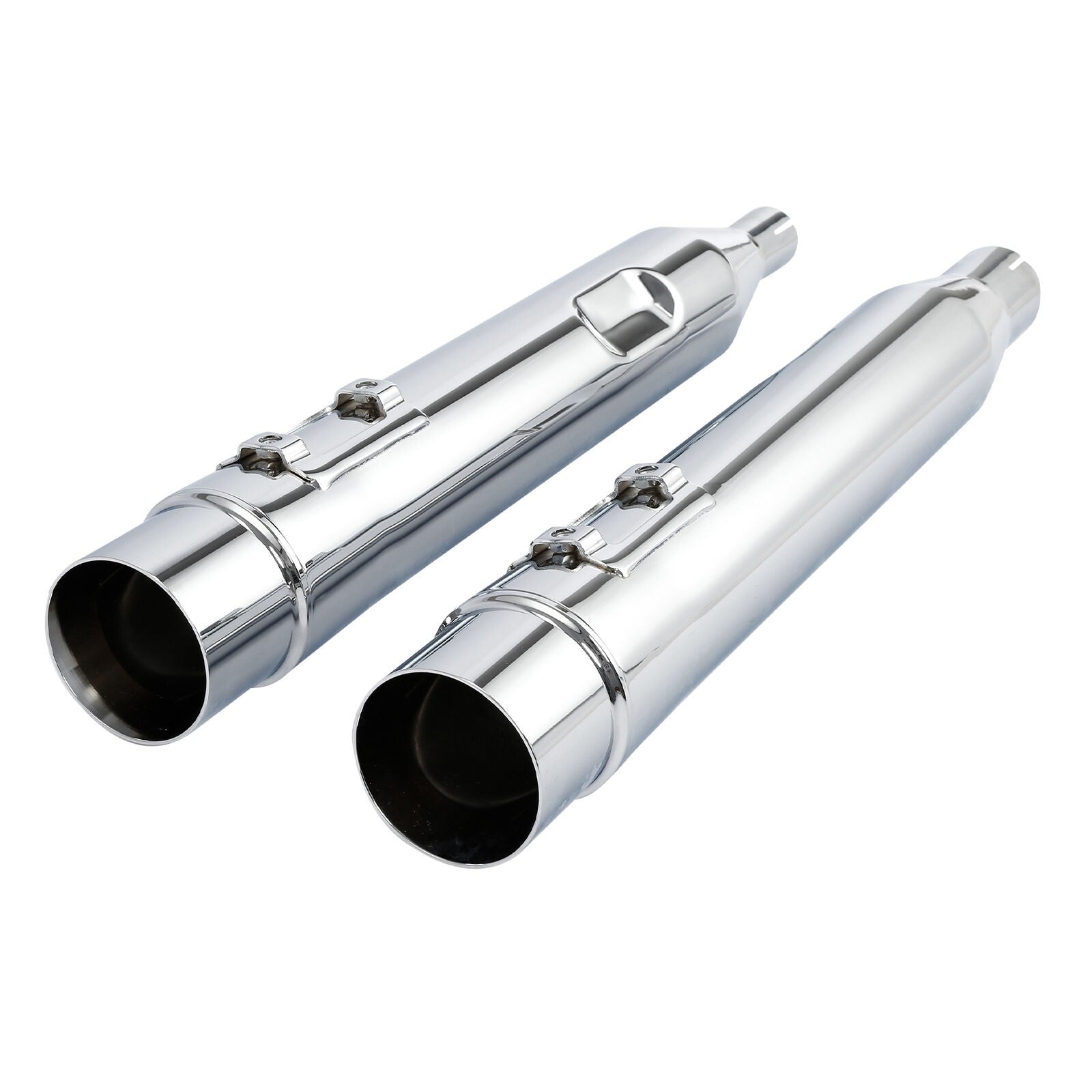 Motorcycle 4" Slip-On Dual Exhaust Pipes For Harley Touring Road King Electra Glide Street Glide Road Glide 2017-2023 2022 2021