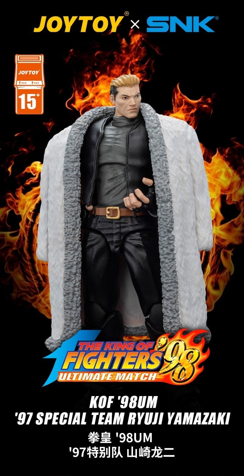 JOYTOY SNK KOF '98UM' 97 Special Team Ryuji Yamazaki Billy Kane Blue Mary 1/18 Bonecos de Ação Modelo Colecionável Brinquedo Presente para Menino