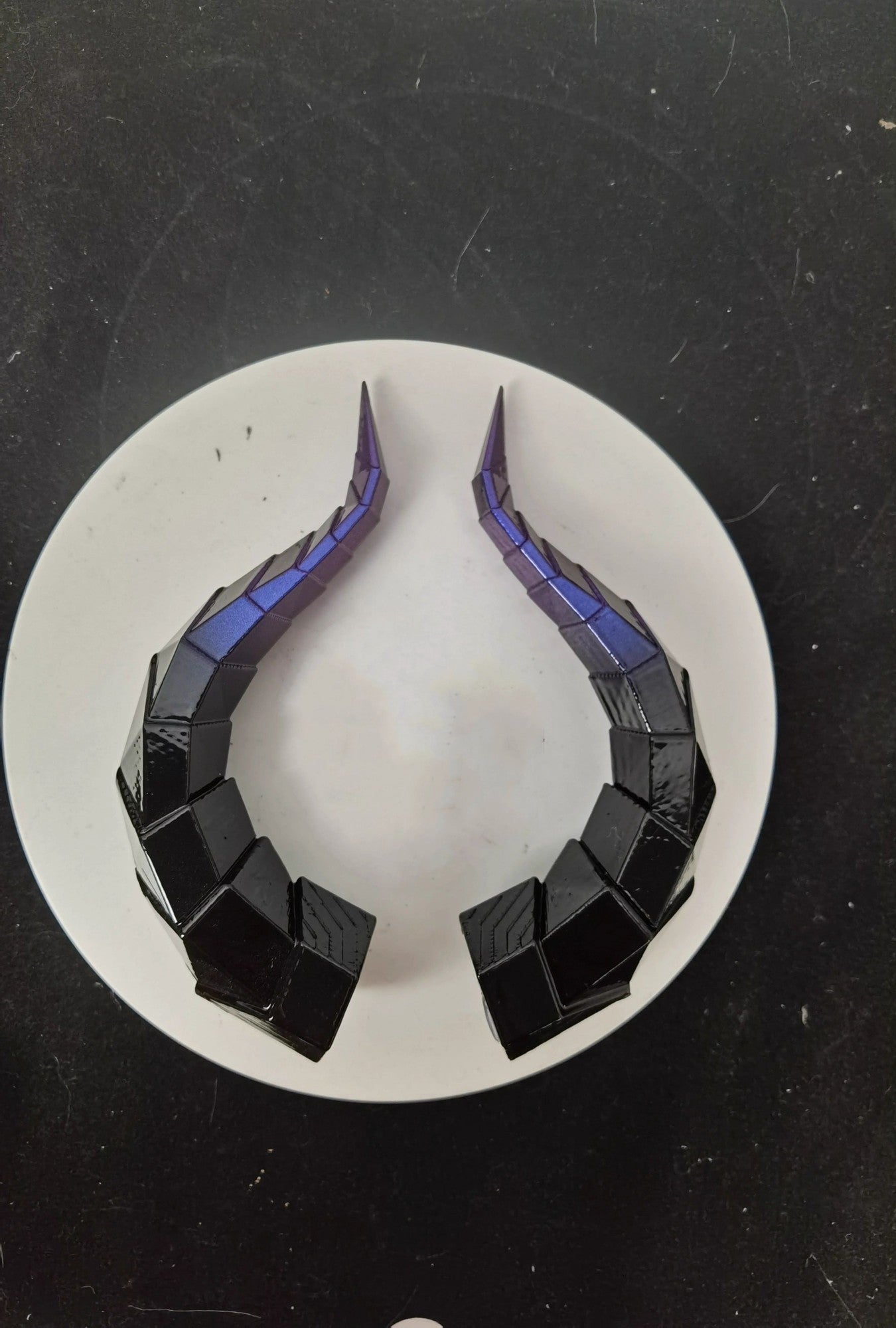 14/18cm Animal Simulate Horn Headband Gradient Devil Horn Halloween Party Headwear Lolita Witch Artificial Horns Cosplay Pros