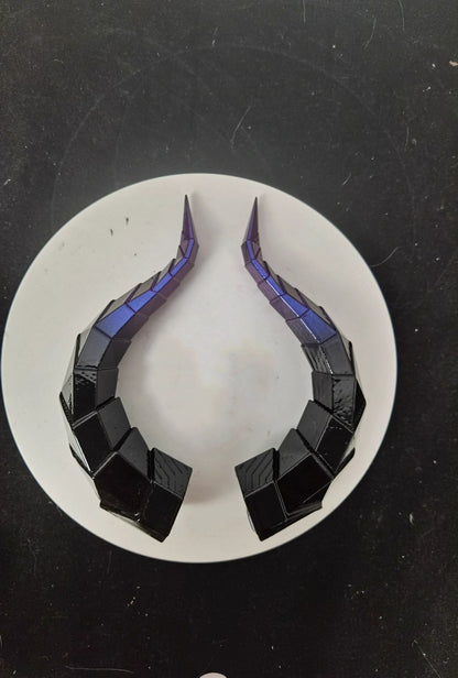 14/18cm Animal Simulate Horn Headband Gradient Devil Horn Halloween Party Headwear Lolita Witch Artificial Horns Cosplay Pros