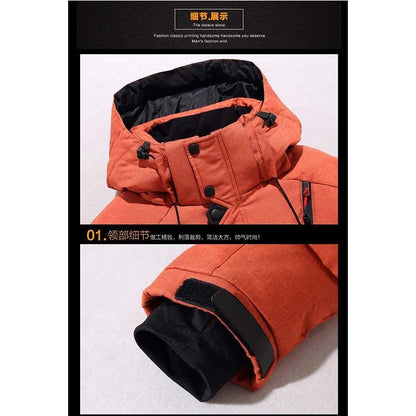 Conjunto de Caminhada de Inverno para Casal, Conjunto com Capuz à Prova de Vento e Impermeável, Conjunto de Pesca Quente com Pena de Ganso para Atividades ao Ar Livre, Jaqueta para Ciclismo e Acampamento