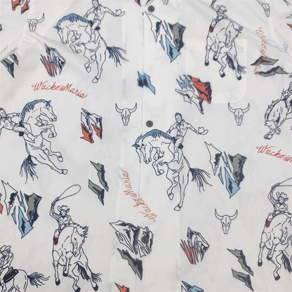 Latest Trend WACKO MARIA 25SS Vintage Denim Rope Crop Casual Hawaii Beach Holiday Mens Womens Casual Short Sleeve Shirt Tops