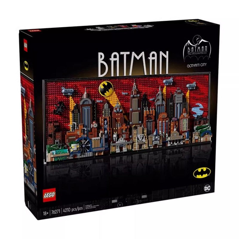 Lego Super Heroes 76271 Batman: Animated Gotham City Blocos de Montar Pintura Presente de Dia das Crianças Brinquedo para Meninos e Meninas