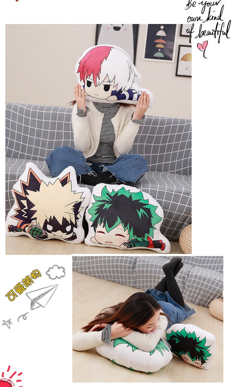 My Hero Academia Plush Stuffed Pillows Anime Boku no Hero Academia Cushion Cute Izuku Dakimakura Kawaii Katsuki Shoto Soft Dolls