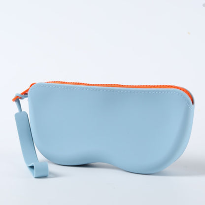 Soft Silicone Zipper Glasses Bag Storage Waterproof Bag Cosmetic Coin Bag for Women Girls Dustproof Glasses Box