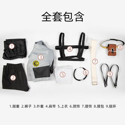 Anime GACHIAKUTA Cosplay Costume Riyo Punk Short Jacket Short Bag Set Jirai Kei Girl Casual Battle Adult Men's Costume