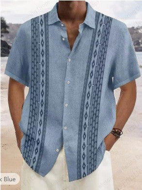 Mens Shirt Casual Print Hawaiian Shirts Men Women Fashion Beach Shirt Turn Down Collar Button Blouse Street Social Camisas Male
