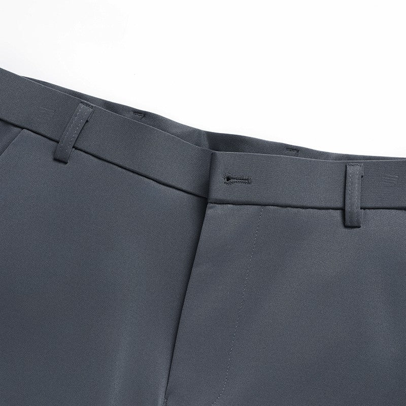 29-42 Men's Summer Pants Thin Straight Stretch Casual Pants with No Trace No Ironing Fabric Silky and Cool Feeling