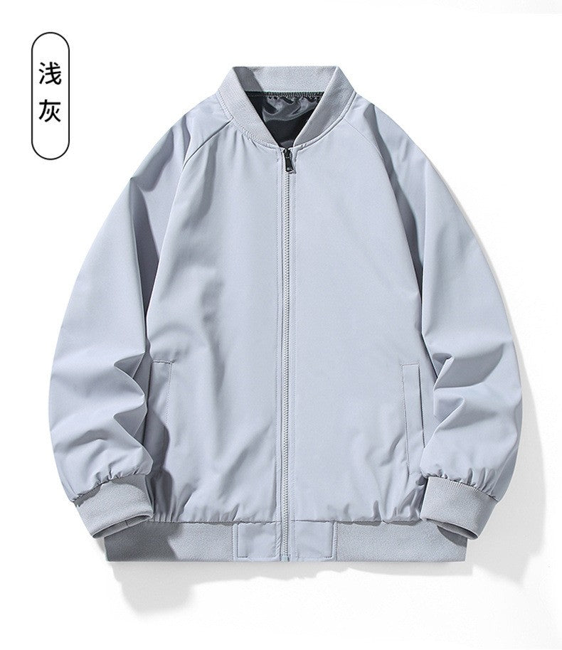 Men's Baseball Uniforms in Spring and Autumn Versatile Trendy Jacket Casual Stand Collar