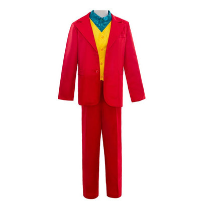 Costume de Cosplay du Film Joker, Joaquin Phoenix, Arthur Fleck, Clown Rouge Trempé, Perruque Verte, Ensemble Uniforme Personnal