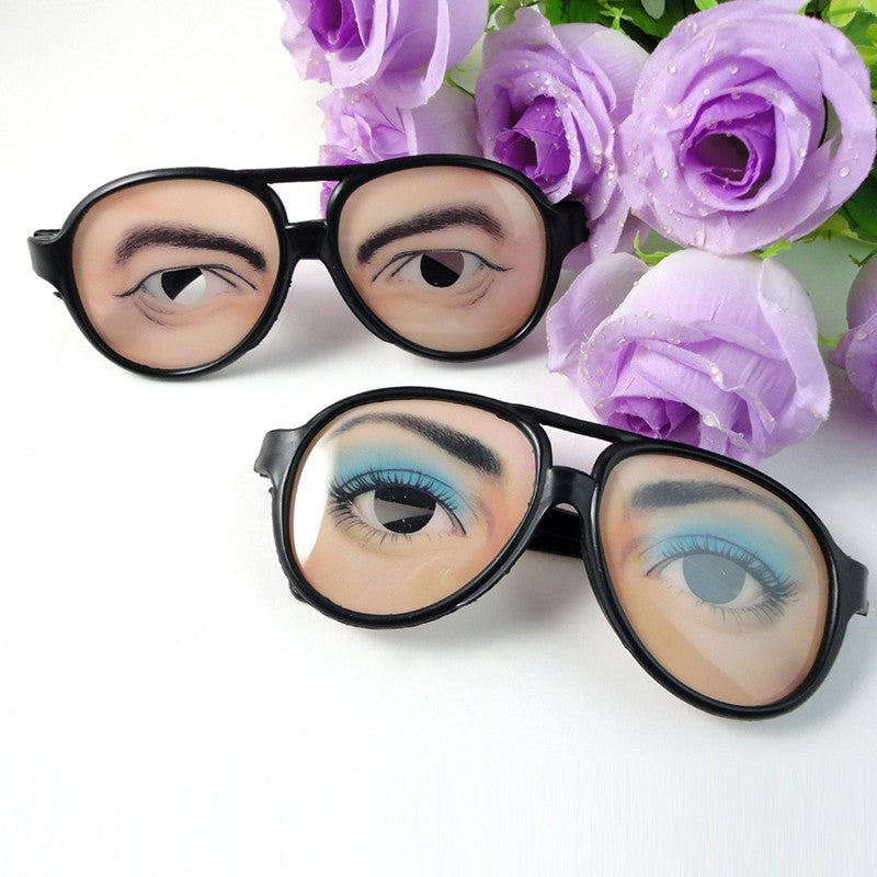 1 Pc Novelty Glasses Funny Fake Eyes Disguise Glasses For Masquerade Halloween Costume Party Photo Booth Props Gag Prank Eye
