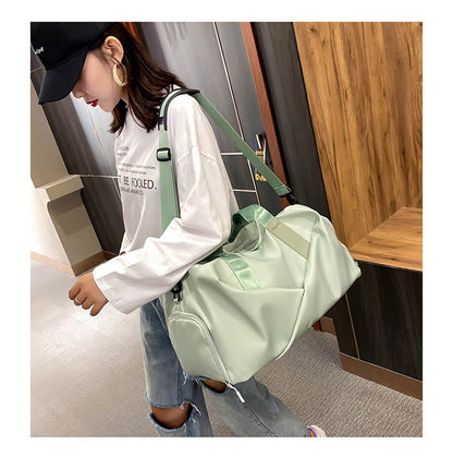 Women Gym Bag Sports Travel Dry Wet Bag Handbags Multifunction Swimming Tote Shoulder Weekend Fitness Duffle Yoga Shoes Daypack
