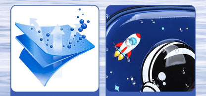 Bolsa de ombro infantil, desenho animado 3D estereoscópico, mochila escolar de astronauta, mochila infantil impermeável, sonho de menino, ensino fundamental