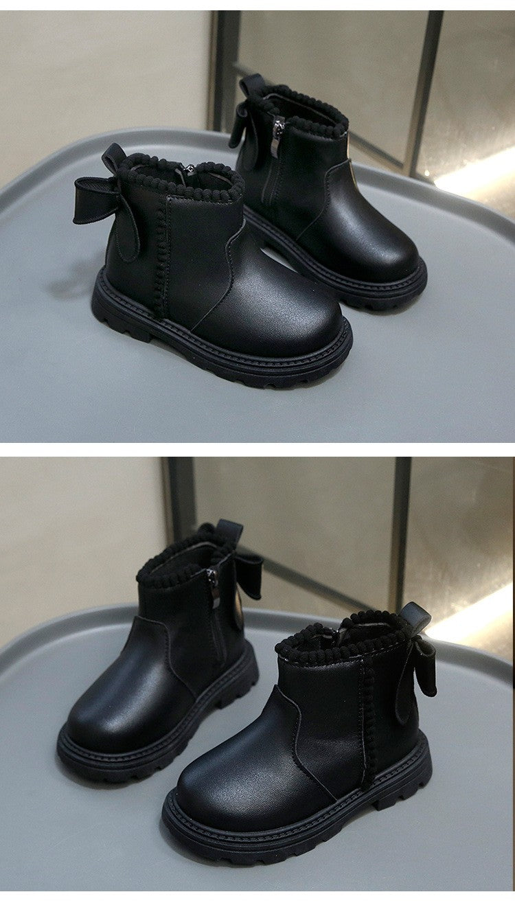 Autumn Winter Baby Kids Short Boots Super Warm Boys Girls Shoes Pu Leather Children Boots Fashion Toddler Boots Kids Snow Shoes