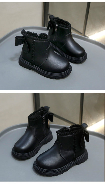 Autumn Winter Baby Kids Short Boots Super Warm Boys Girls Shoes Pu Leather Children Boots Fashion Toddler Boots Kids Snow Shoes