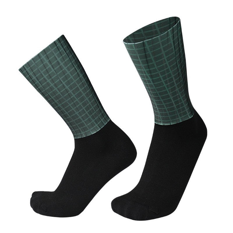 Aero New Team Pro Anti Socks Slip Silicone Cycling Socks Men Bicycle Sport Running Bike Socks Calcetines Ciclismo