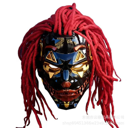 Joker Masks Cyberpunk Masks Clown Braids 2d Cosplay Resin Custom Products Halloween Anime Role-Playing Props And Gifts Toys