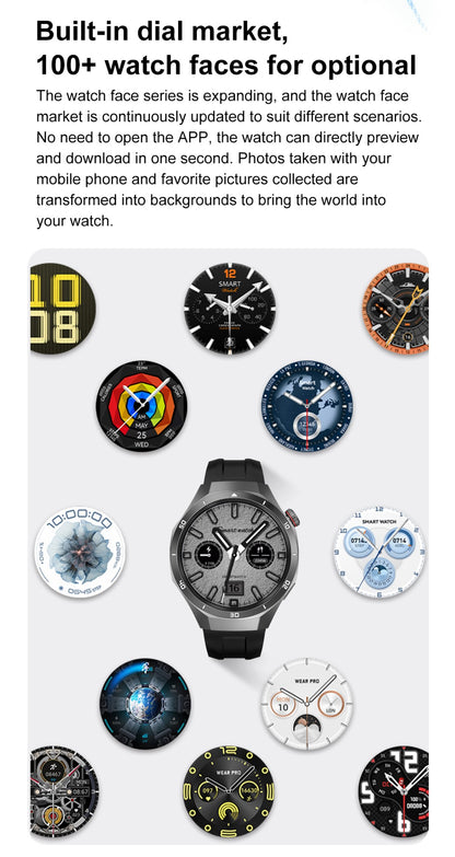 GT5 Pro Smart Watch Global Version 32GB Memory GPS navigation NFC Music Video play Call Titanium alloy Waterproof Smartwatch 5