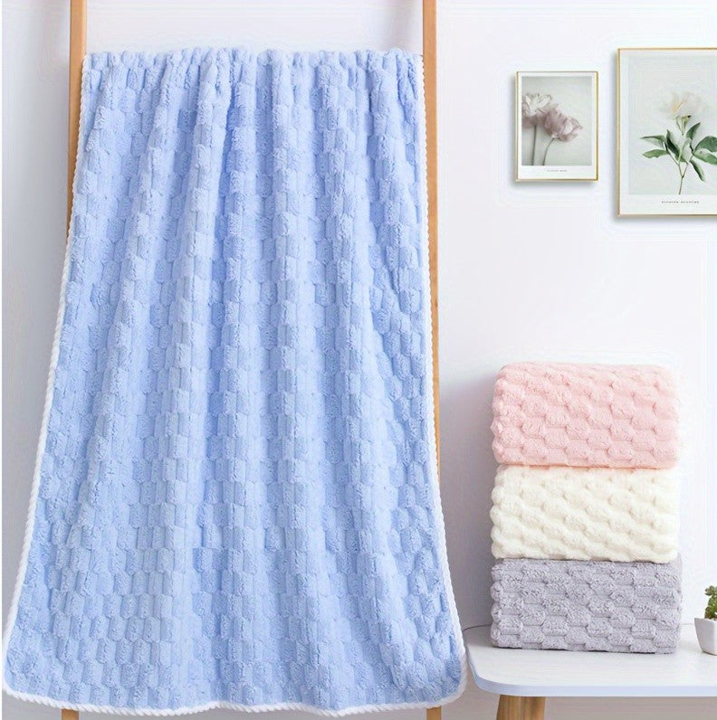 Waffle Weave Bath Towels, Adult Ultra-Absorbent Microfiber Towels, Quick-Dry Texture, Soft Spa & Gym Towels