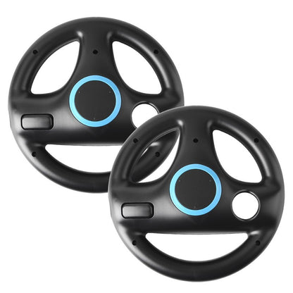 2 Peças Volante de Corrida Plástico com Design Inovador e Ergonômico para Controle Remoto de Jogos de Corrida Nintendo Wii Kart