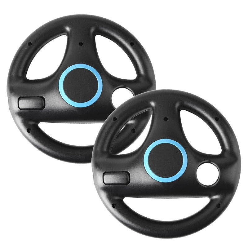 2 PEÇAS Plástico, design inovador e ergonômico, Volante de Corrida para Nintendo Wii Kart Game Remote Controller