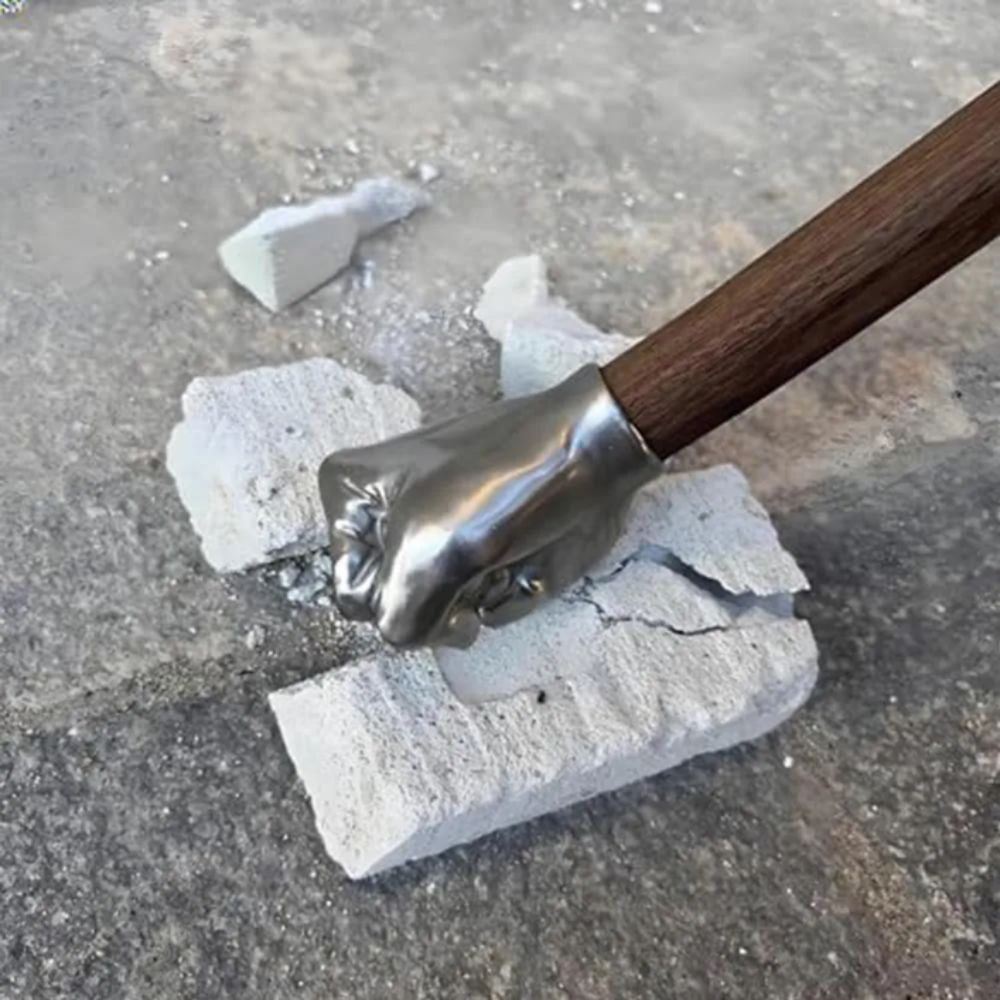 Martelo de Punho em Aço Inoxidável com Design Compacto, Cabo Ergonômico Antiderrapante, Função Versátil, Ferramenta de Hardware para Trabalhos Pesados