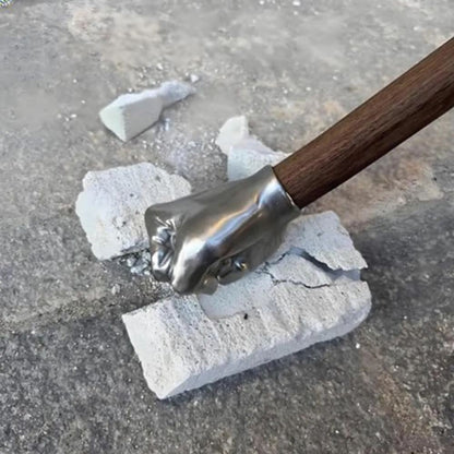 Martelo de Punho em Aço Inoxidável com Design Compacto, Cabo Ergonômico Antiderrapante, Função Versátil, Ferramenta de Hardware para Trabalhos Pesados