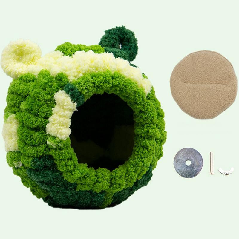 Cama de Ninho para Criação de Papagaios Versátil Cabana para Dormir de Pássaros Ninho para Dormir de Periquitos Respirável Casa de Ninho para Pássaros Ninho Quente de Inverno para Papagaios