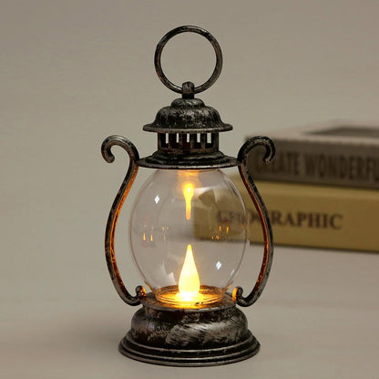 Led Retro Glowing Pony Lantern 2025 Christmas Halloween Simulation Cande Light Lamp Party Supplies Home Decorations