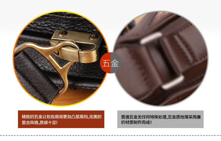 New Men's Bag, Business Shoulder Bag, Wear-resistant Waterproof PU Leather 10 Inch Capacity Men's Briefcase POLO Casual Bag