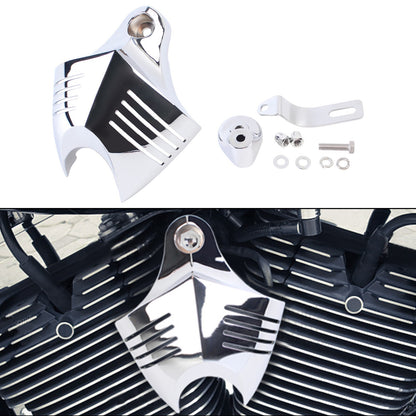 Mptprcycle Chrome Twin Horn Cover Cowbell For Harley Big Twins V-Rods 1992-2020