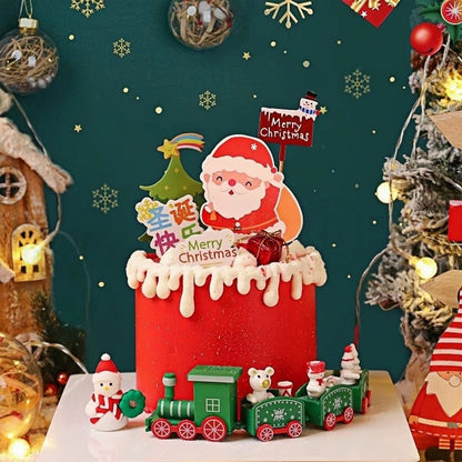 Plastic Train Christmas Ornament Merry Christmas Decoration For Home Xmas Gifts Noel Natal Navidad Happy New Year 2026