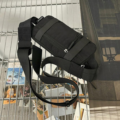 Chest Bag Pure Color Nylon Lightweight Sports Crossbody Bag Outdoor Fitness Running Waist Bag Cycling Fitn Phone Bag