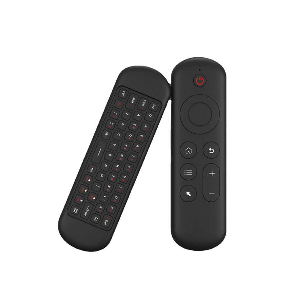 Mouse de Voz Aéreo Sem Fio 2 em 1 Teclado Mini Bluetooth 2.4G Recarregável Controle Remoto com Aprendizado IR para Smart TV Android TV Box