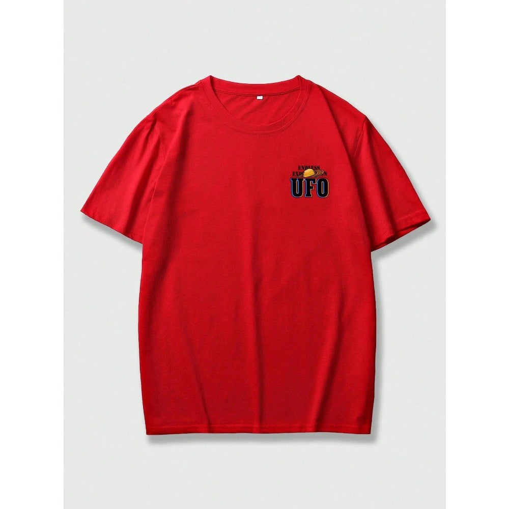 UFO 2024 New Men's T-shirt Luxury Brand Clothes Harajuku Y2k Graphic T Shirts Men Oversized T Shirt Free Shipping Printed