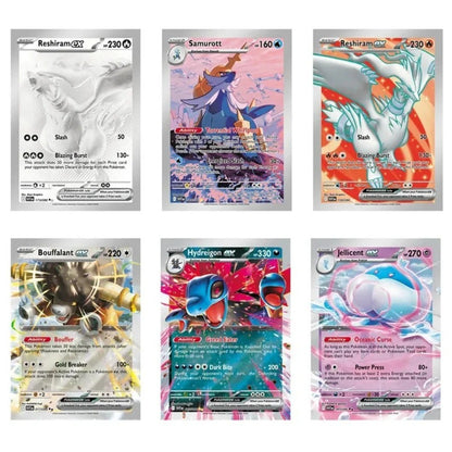 Novos jogos 4-36Pacote de Cartas Pokémon em Inglês Caixa de Booster Black Bolt White Flare Cartas de Batalha Pokémon Troca de Jogo Presente