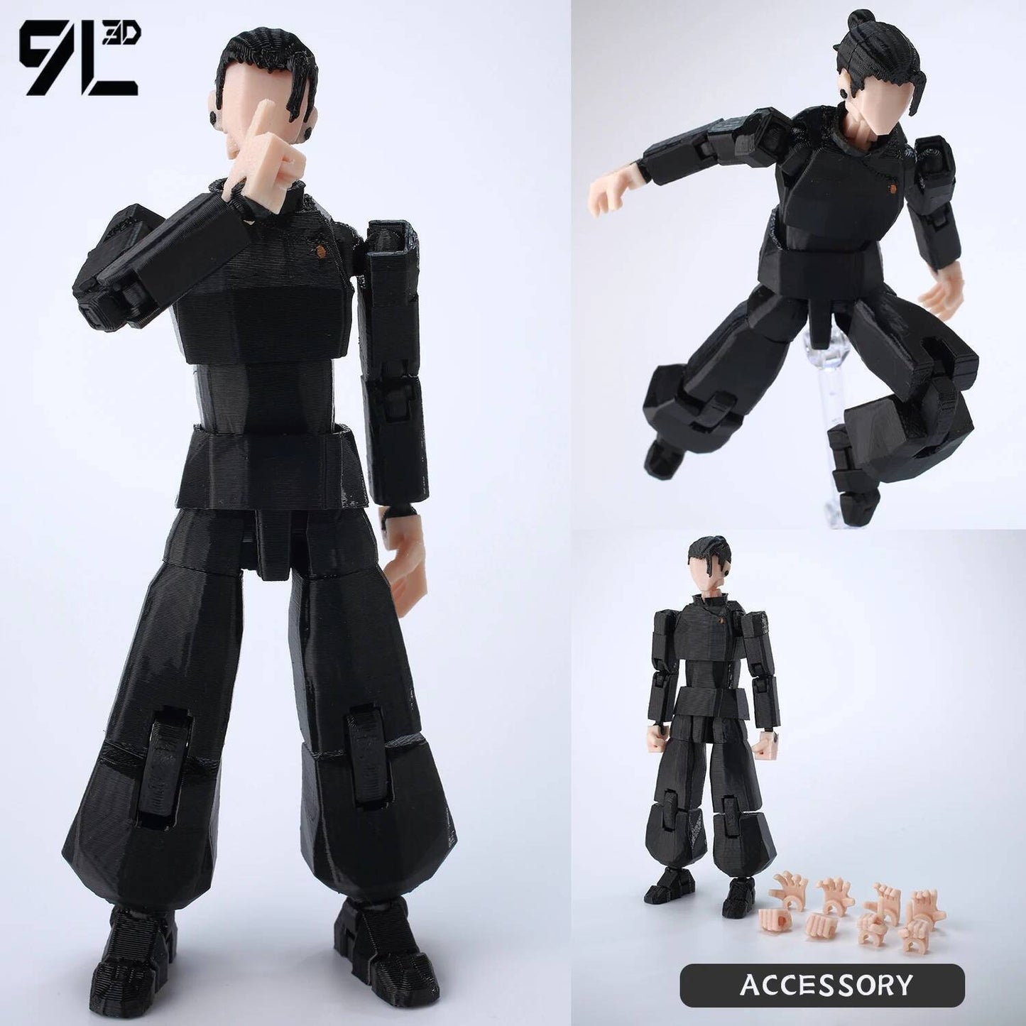 9L3D Anime Impresso Jujutsu Kaisen Sukuna Yuji Yuta Satoru Gojo Bonecos Sorte Dummy 13 Articulados para Modelagem Brinquedos Manequins