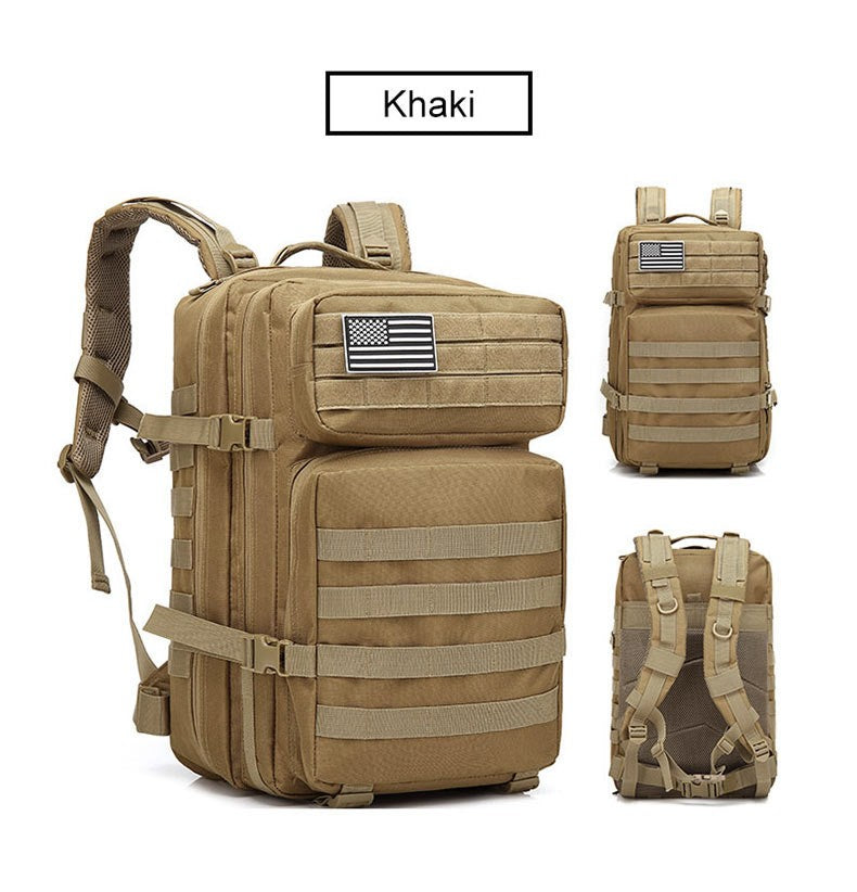 Mochila Tática Masculina 50L Viagem Grande Capacidade Masculina Impermeável Esportes ao Ar Livre Bolsas Multifuncionais