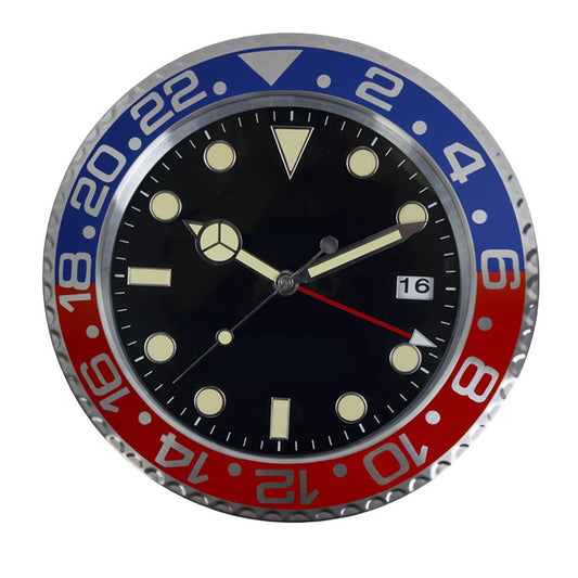 34cm Luxury Creative Wall Clock Modern Metal Design Art Wall Clock Home Large Digital Luminescent Bedroom Decoration Clock