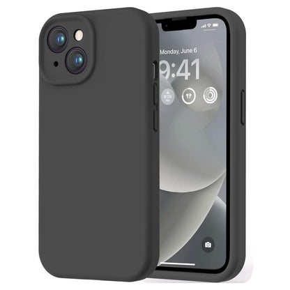 Capa de Telefone Preta de Luxo para iPhone 16 15 14 11 12 13 Pro Max 7 8 Plus 13 Mini 16E SE 2022 Xr X Xs Capa Traseira Fosca Macia